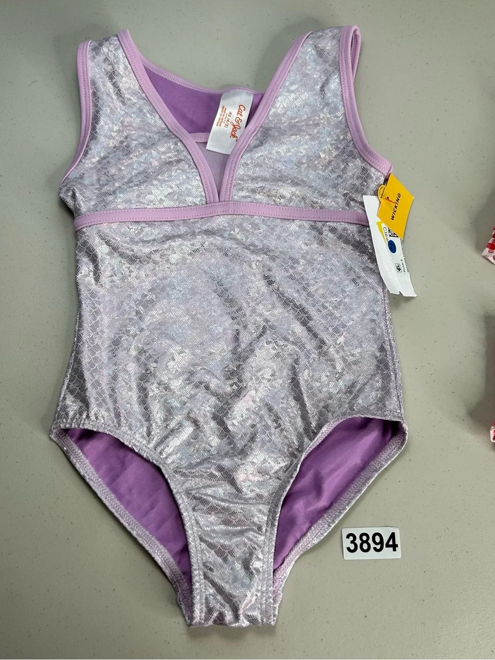 New Cat & Jack Baby Girl 4T Set Of 2 Swimsuits Bathing Suit Tankini Red Purple